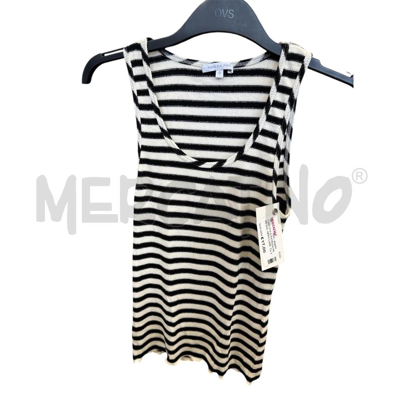 CANOTTA D PATRIZIA PEPE BNC NERO LUREX | Mercatino dell'Usato Rivarolo canavese 1