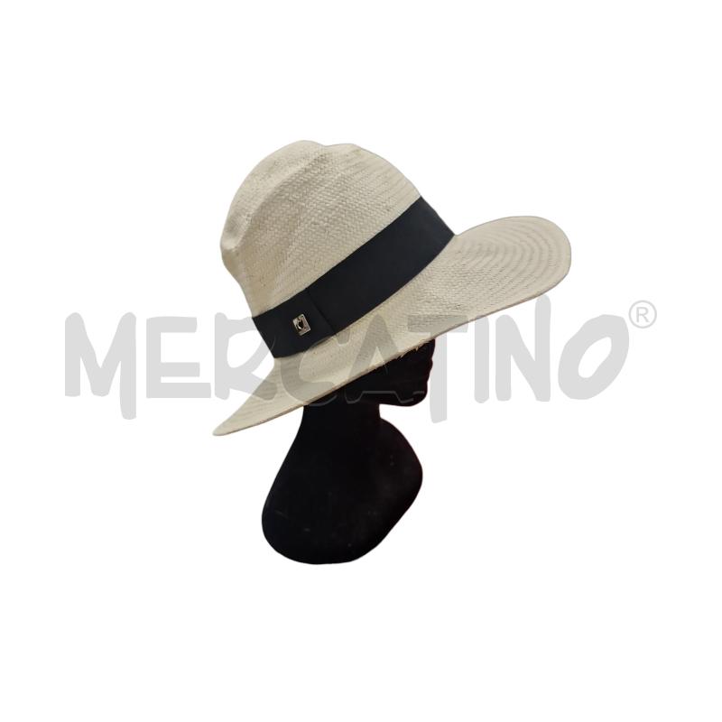 CAPPELLO D TWIN-SET PAGLIA NASTRO NERO | Mercatino dell'Usato Rivarolo canavese 1