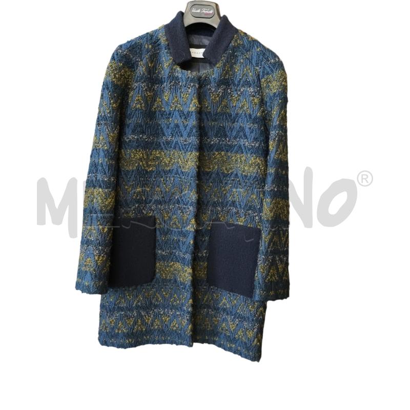 CAPPOTTO D CARACTERE BLU GIALLO ZIGZAG  | Mercatino dell'Usato Rivarolo canavese 1