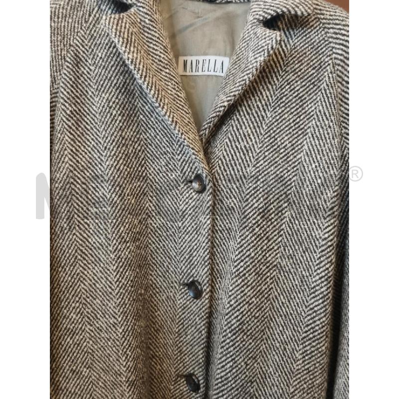 CAPPOTTO D MARELLA ZPIGATO BNC NERO LANA ANGORA CACHEMIRE | Mercatino dell'Usato Rivarolo canavese 2