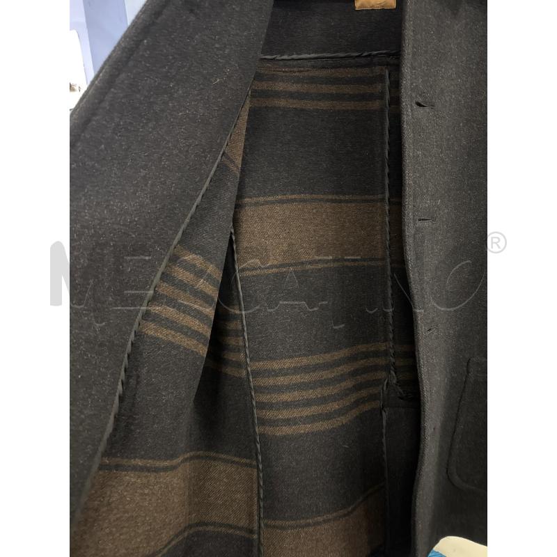 CAPPOTTO U KOINÈ LANA NERO INTERNO RIGHE MARR | Mercatino dell'Usato Rivarolo canavese 3