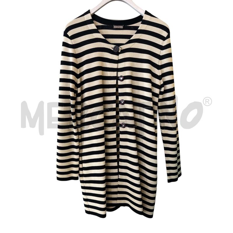 CARDIGAN D MALIPARMI RIGHE BEIGE NERO | Mercatino dell'Usato Rivarolo canavese 1