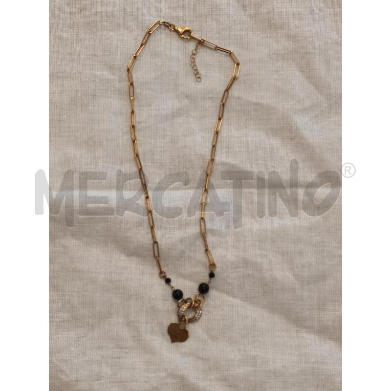 COLLANA AG DORATA PENDENTE CUORE | Mercatino dell'Usato Rivarolo canavese 1