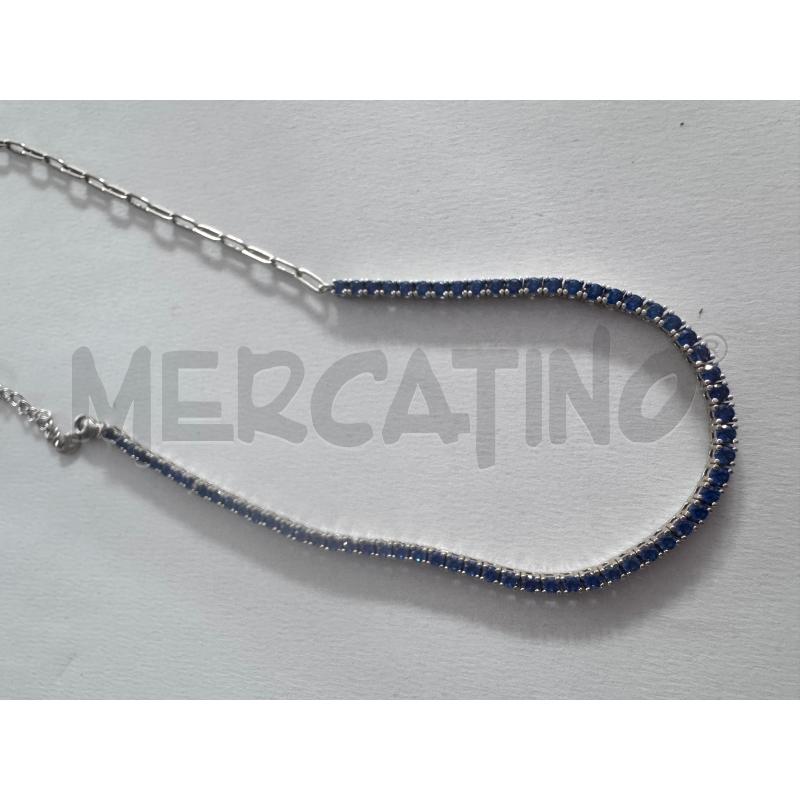 COLLANA AG METÀ TENNIS BLU CATENA | Mercatino dell'Usato Rivarolo canavese 2
