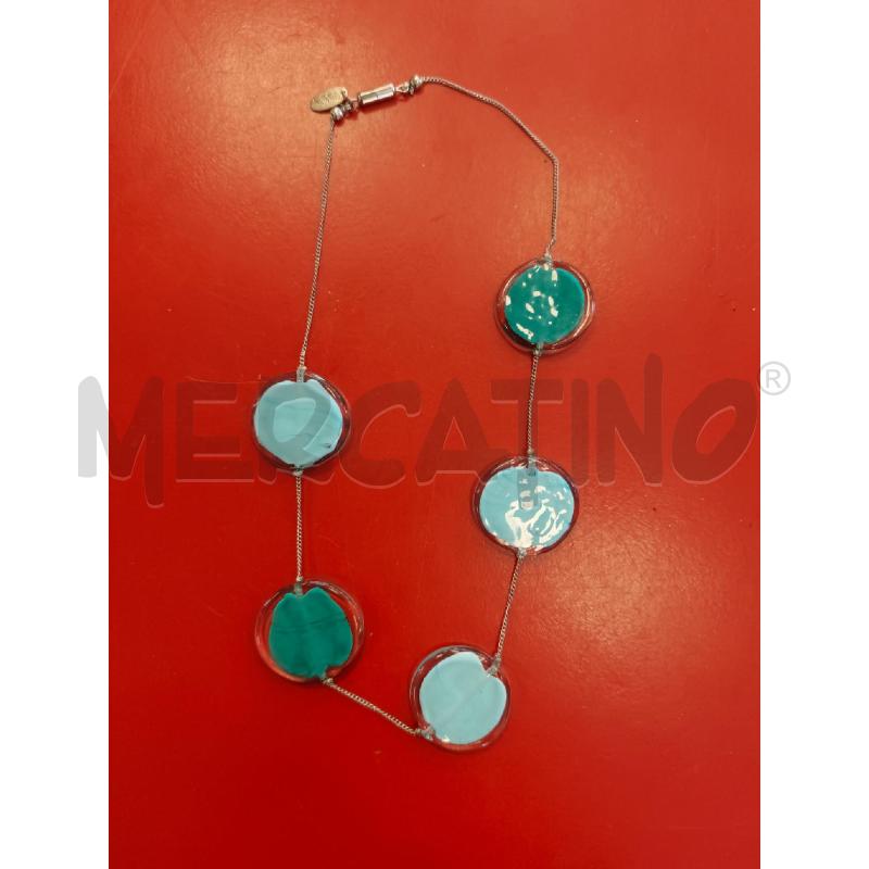 COLLANA ANTICA MURRINA CELESTE VERDE | Mercatino dell'Usato Rivarolo canavese 1