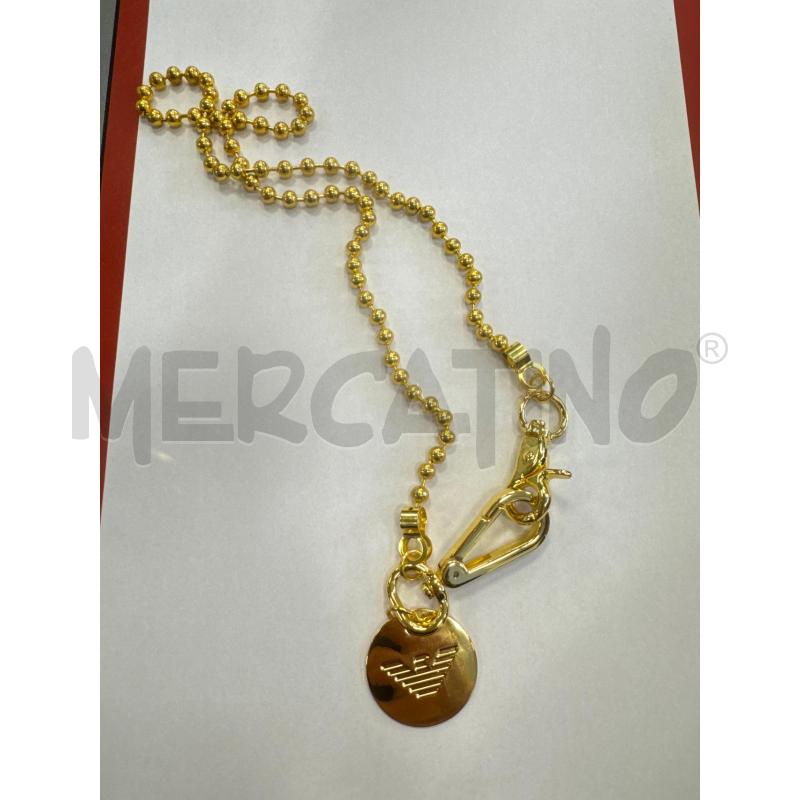 COLLANA EMPORIO ARMANI DORATA LUNGA | Mercatino dell'Usato Rivarolo canavese 1