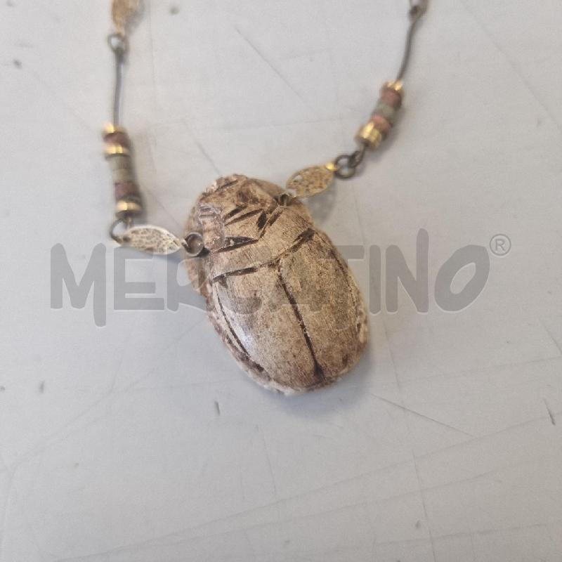 COLLANA VINTAGE SCARABEO INTAGLIATO  | Mercatino dell'Usato Rivarolo canavese 2