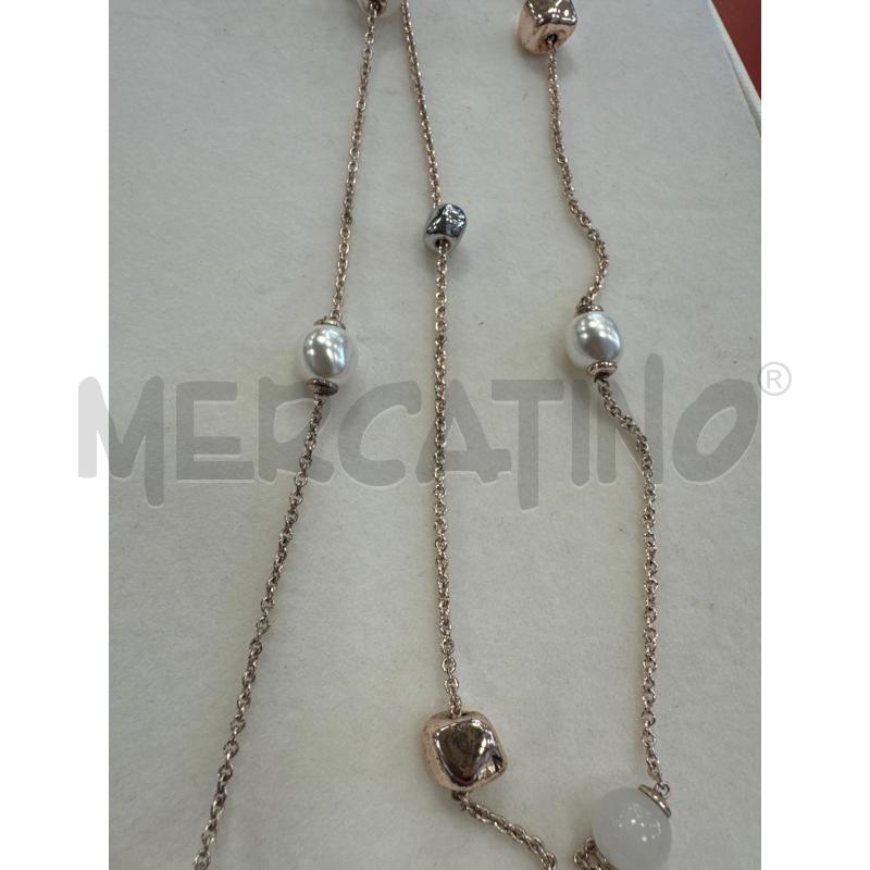 COLLANA ZOPPINI PERLINE CATENA DORATA | Mercatino dell'Usato Rivarolo canavese 3