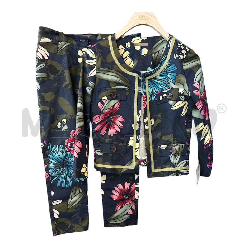 COMPLETO DONNA DIXIE BLU FIORI  | Mercatino dell'Usato Rivarolo canavese 1