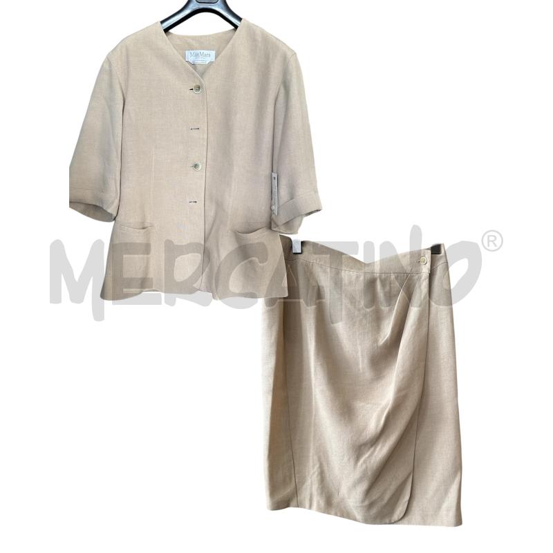 COMPLETO D MAXMARA BEIGE LINO | Mercatino dell'Usato Rivarolo canavese 1