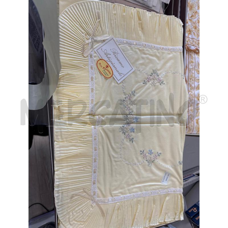 COMPLETO MATRIMONIALE GIALLO BRD BALZA PLISSE  | Mercatino dell'Usato Rivarolo canavese 1