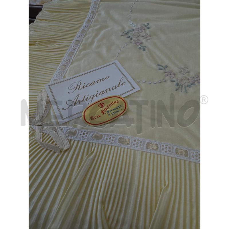 COMPLETO MATRIMONIALE GIALLO BRD BALZA PLISSE  | Mercatino dell'Usato Rivarolo canavese 2