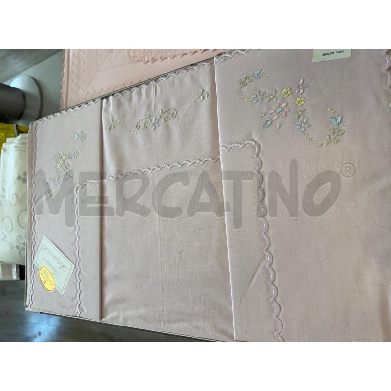 COMPLETO MATRIM ROSA FIORELLINI GIALLO AZZ | Mercatino dell'Usato Rivarolo canavese 1