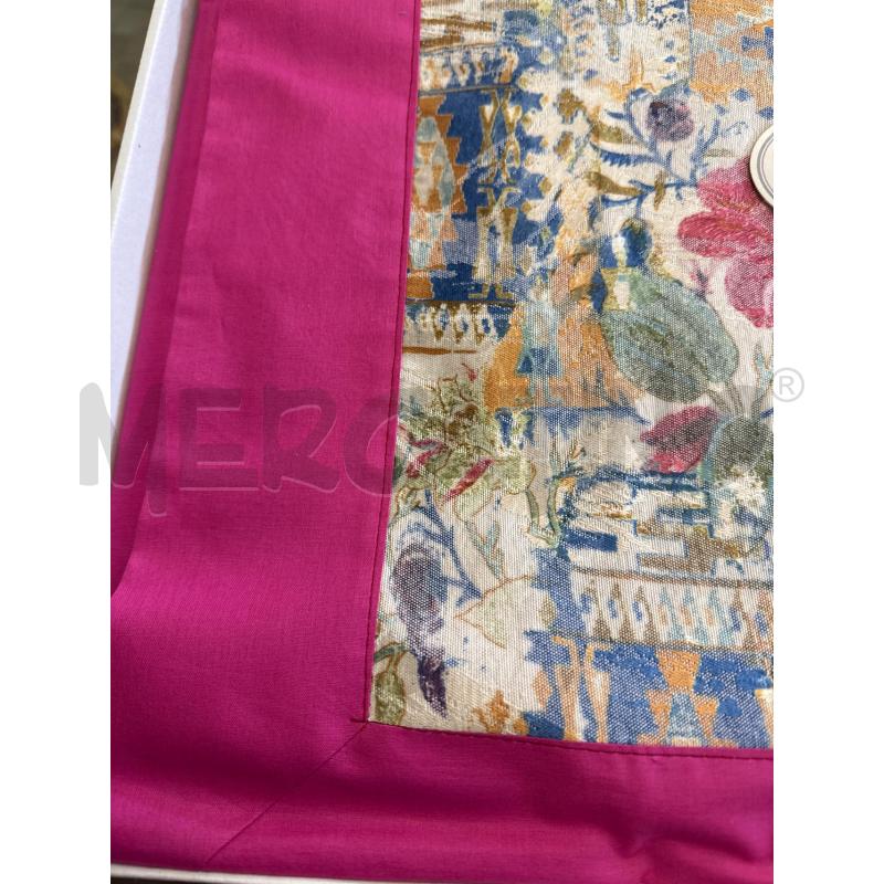 COMPL LENZUOLO MATRIM FUCSIA BRD FLOREALE MISTO SETA | Mercatino dell'Usato Rivarolo canavese 3