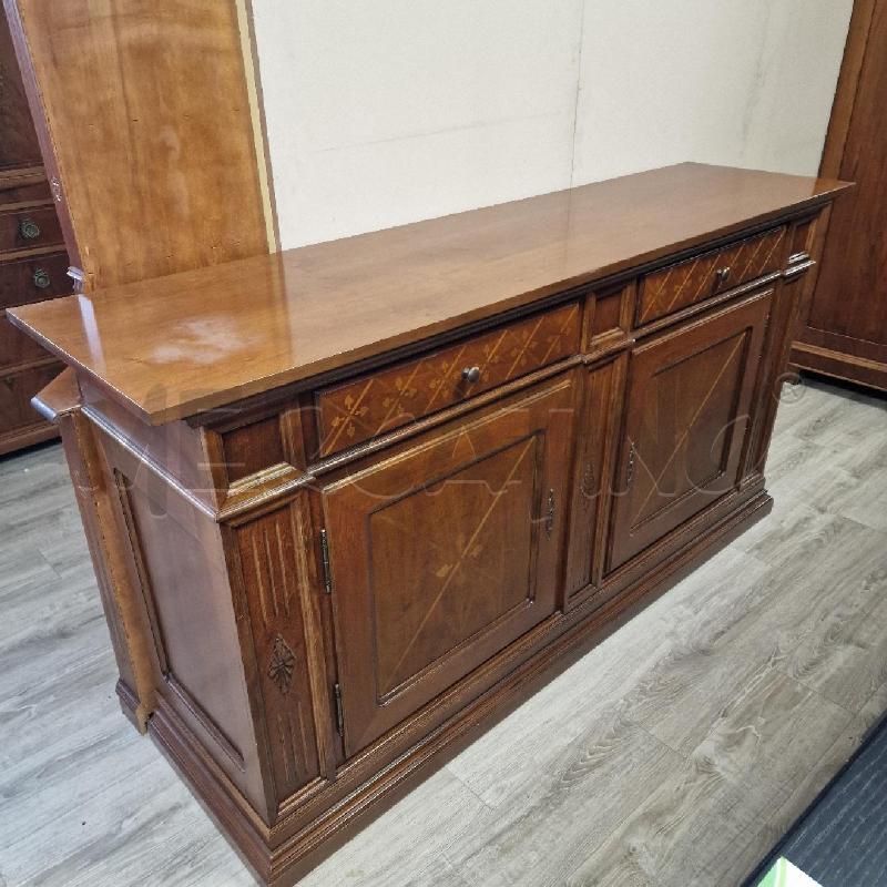 CREDENZA ALTA LEGNO 2 ANTE 2 CASSETTI | Mercatino dell'Usato Rivarolo canavese 1