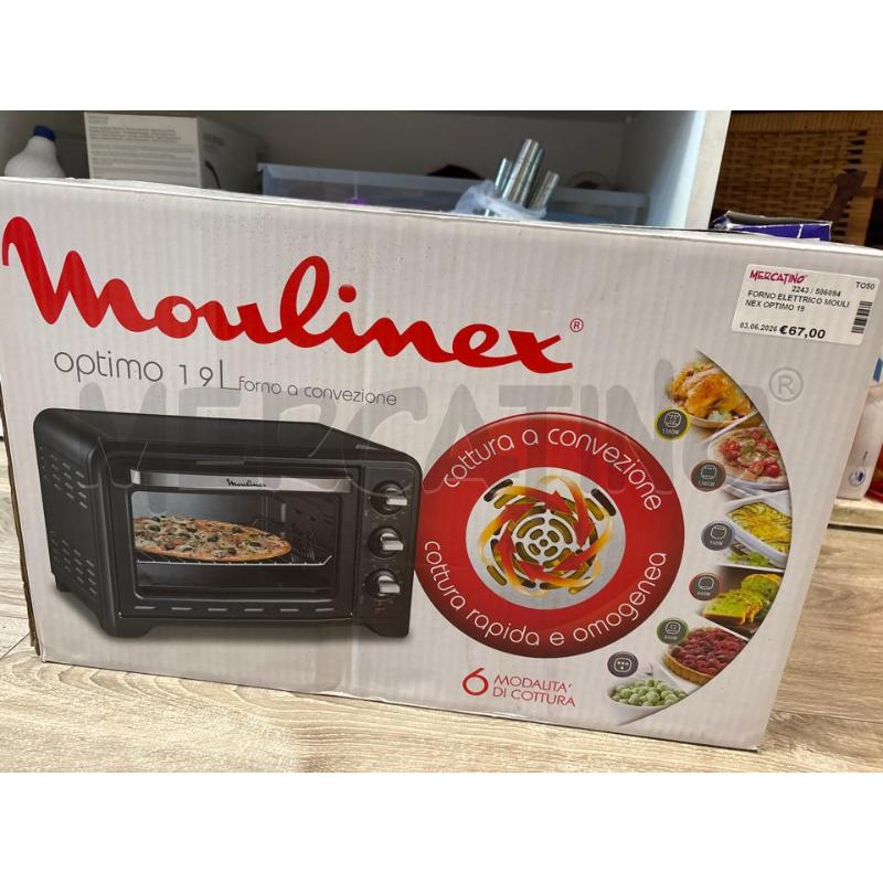 FORNO ELETTRICO MOULINEX OPTIMO 19  | Mercatino dell'Usato Rivarolo canavese 1