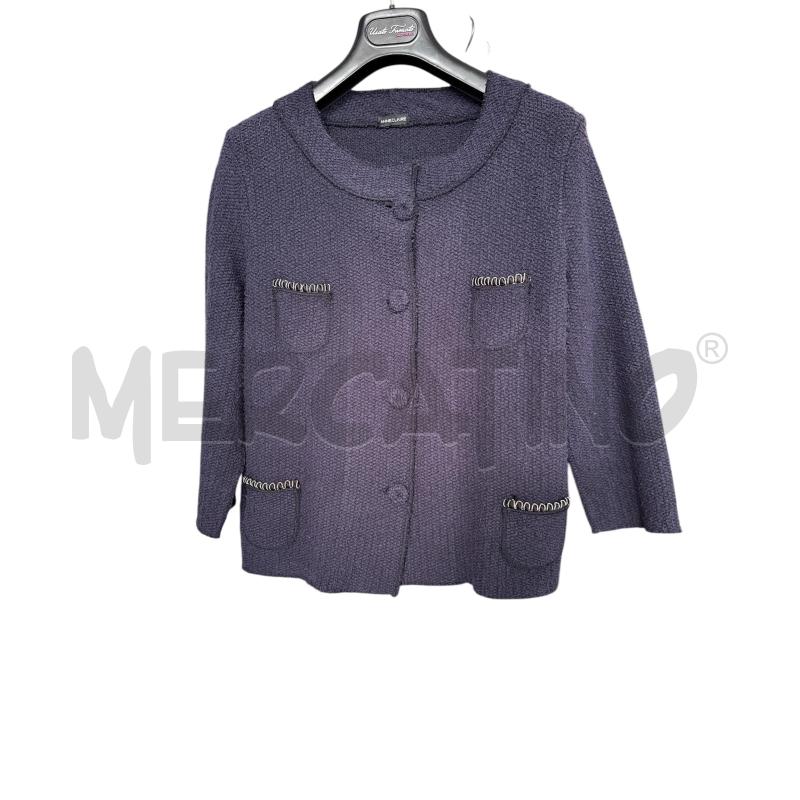 GIACCA D ANNECLAIRE BLU TASCHINI PERLINE | Mercatino dell'Usato Rivarolo canavese 1