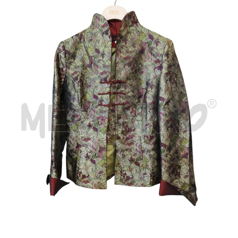GIACCA D QIAO XIN KOREANA VERDE BORDEAUX MISO SETA | Mercatino dell'Usato Rivarolo canavese 1