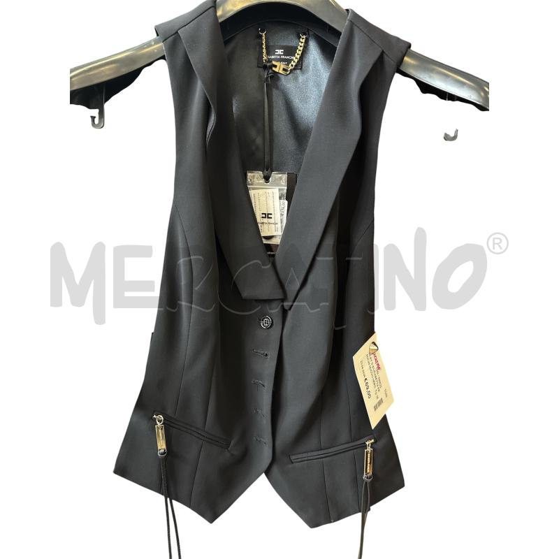 GILET D ELISABETTA FRANCHI NUOVO NERO | Mercatino dell'Usato Rivarolo canavese 1
