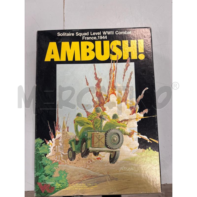 GIOCO AMBUSH! SOLITAIRE SQUAD LEVEL WWII COMBAT FRANCE 1944 | Mercatino dell'Usato Rivarolo canavese 1