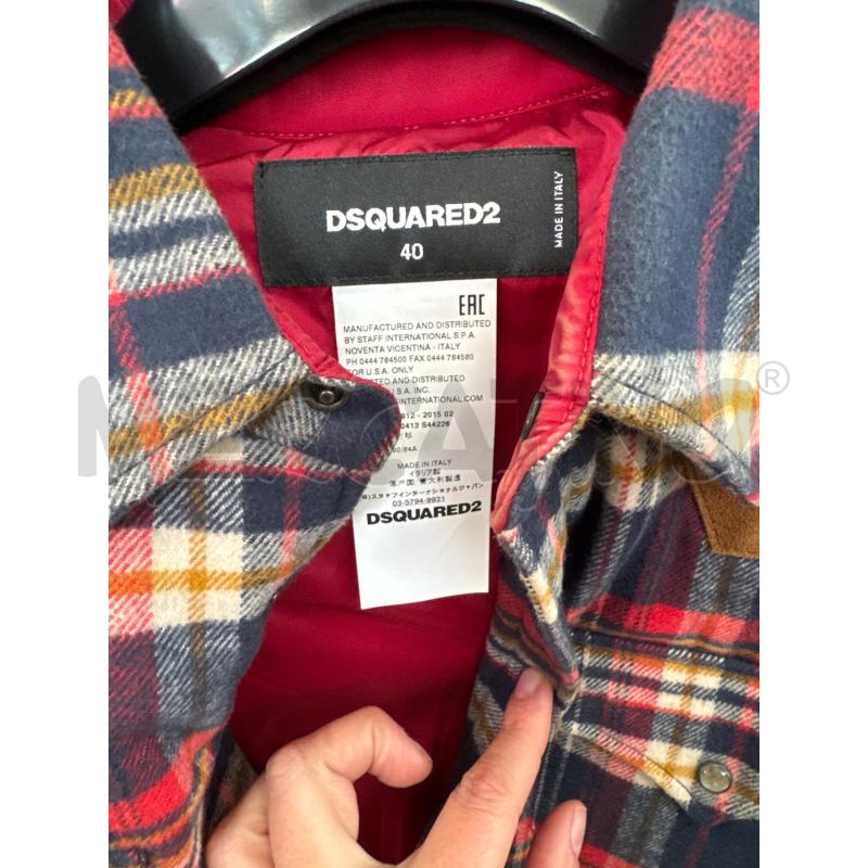 GIUBBOTTO D DSQUARED2 LANA/PELLE SCOZZESE | Mercatino dell'Usato Rivarolo canavese 2