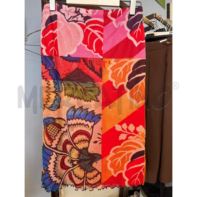 GONNA DESIGUAL FUCSIA ROSSO ARANCIO TULLE | Mercatino dell'Usato Rivarolo canavese 1