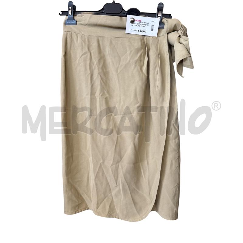 GONNA D TRUSSARDI BEIGE CINTURA | Mercatino dell'Usato Rivarolo canavese 1