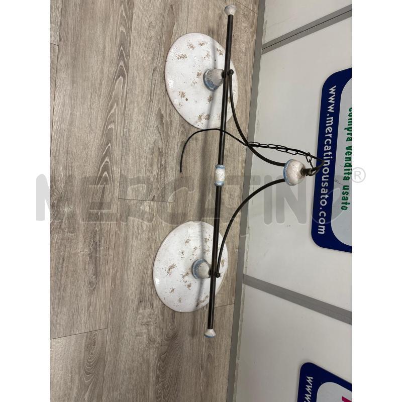 LAMPADARIO TERRACOTTA TOSCOT 2 LUCI | Mercatino dell'Usato Rivarolo canavese 1