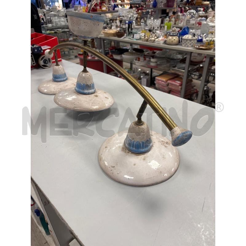 LAMPADARIO TERRACOTTA TOSCOT 3 LUCI | Mercatino dell'Usato Rivarolo canavese 2