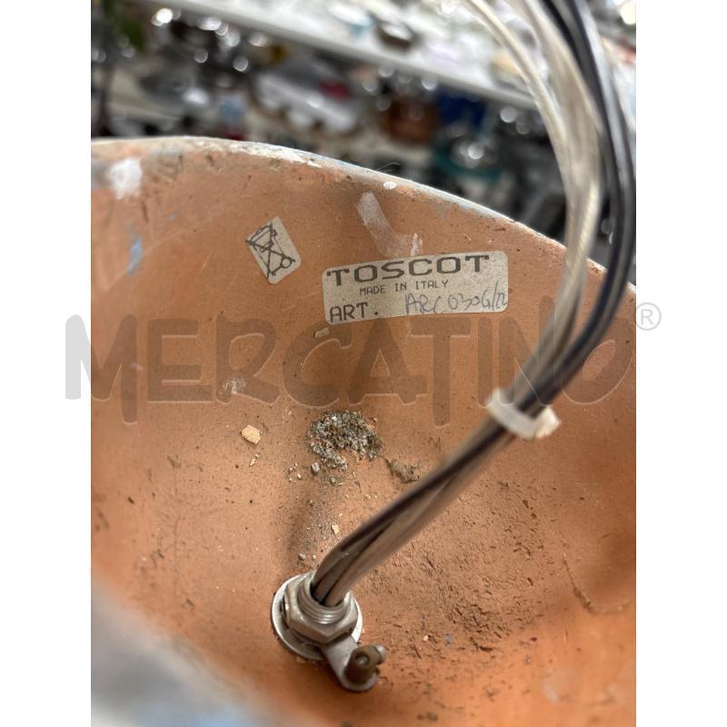 LAMPADARIO TERRACOTTA TOSCOT 3 LUCI | Mercatino dell'Usato Rivarolo canavese 3