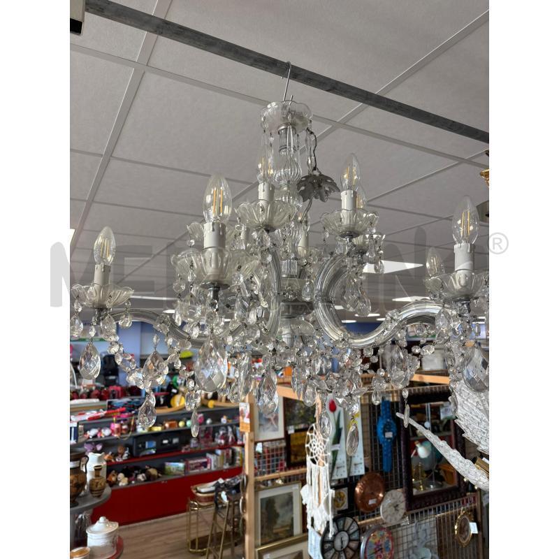 LAMPADARIO VETRO MARIA TERESA 12 LUCI | Mercatino dell'Usato Rivarolo canavese 1
