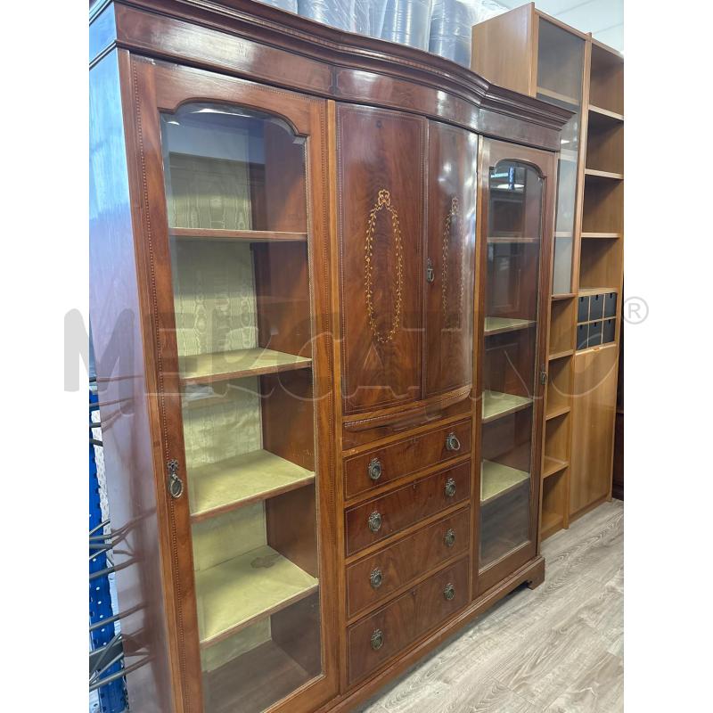LIBRERIA CON VETRINA STILE IMPERO | Mercatino dell'Usato Rivarolo canavese 1