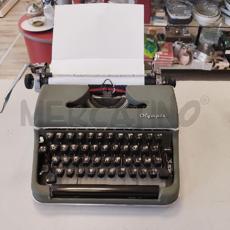 MACCHINA DA SCRIVERE ANNI 50 OLYMPIA GREEN FUNZIONANTE | Mercatino dell'Usato Rivarolo canavese 1