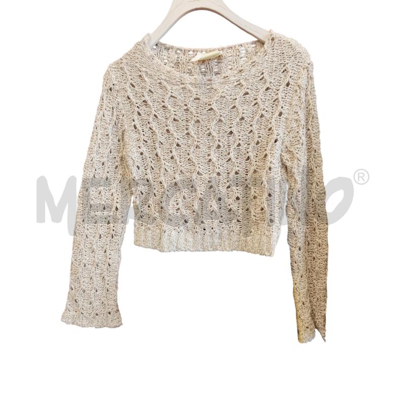 MAGLIA D KING KONG UNCINETTO BEIGE LUREX | Mercatino dell'Usato Rivarolo canavese 1
