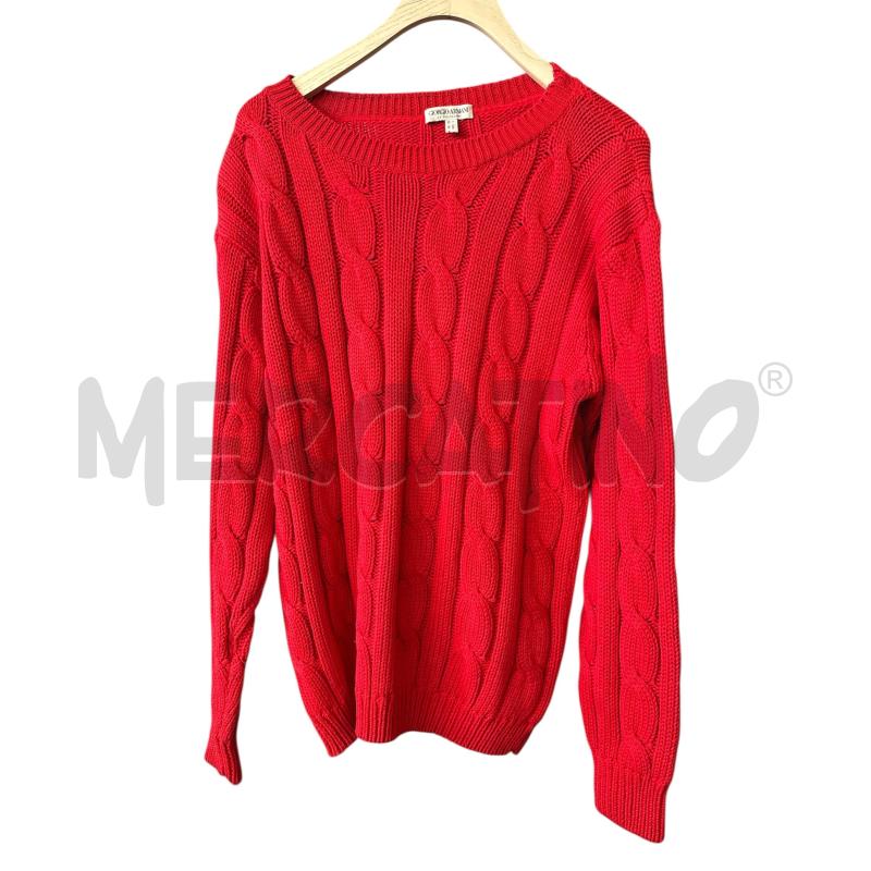 MAGLIONE GIORGIO ARMANI ROSSO | Mercatino dell'Usato Rivarolo canavese 1