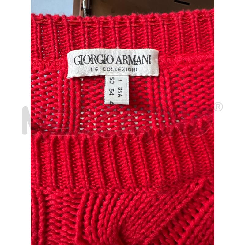 MAGLIONE GIORGIO ARMANI ROSSO | Mercatino dell'Usato Rivarolo canavese 2