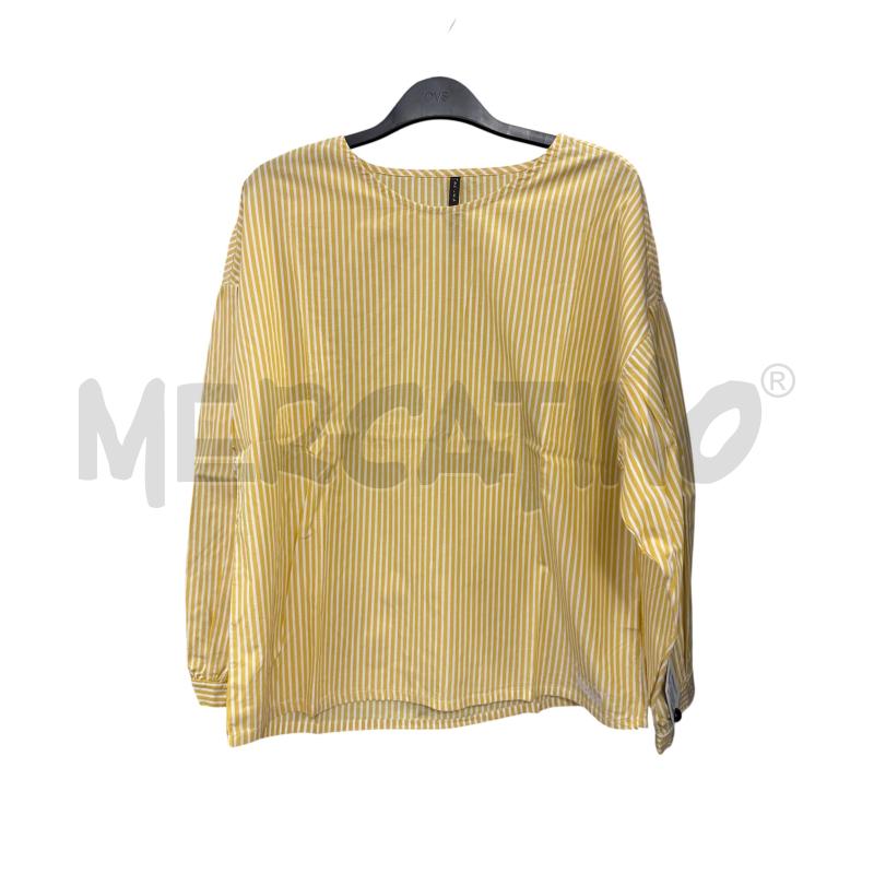 MAXICAMICIA D MANILA GRACE RIGHE GIALLO BNC | Mercatino dell'Usato Rivarolo canavese 1