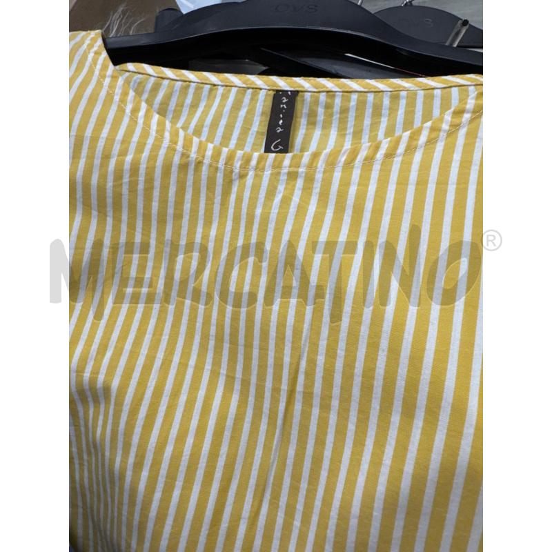 MAXICAMICIA D MANILA GRACE RIGHE GIALLO BNC | Mercatino dell'Usato Rivarolo canavese 2
