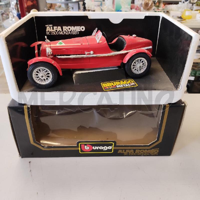 MODELLINO AUTO BURAGO DIE-CAST ALFA ROMEO 8C 2300 MONZA 1931 | Mercatino dell'Usato Rivarolo canavese 1