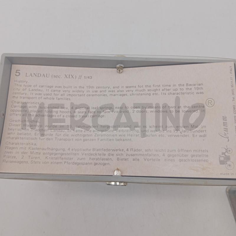 MODELLINO CARROZZA BRUMM LANDAU SEC XIX | Mercatino dell'Usato Rivarolo canavese 3