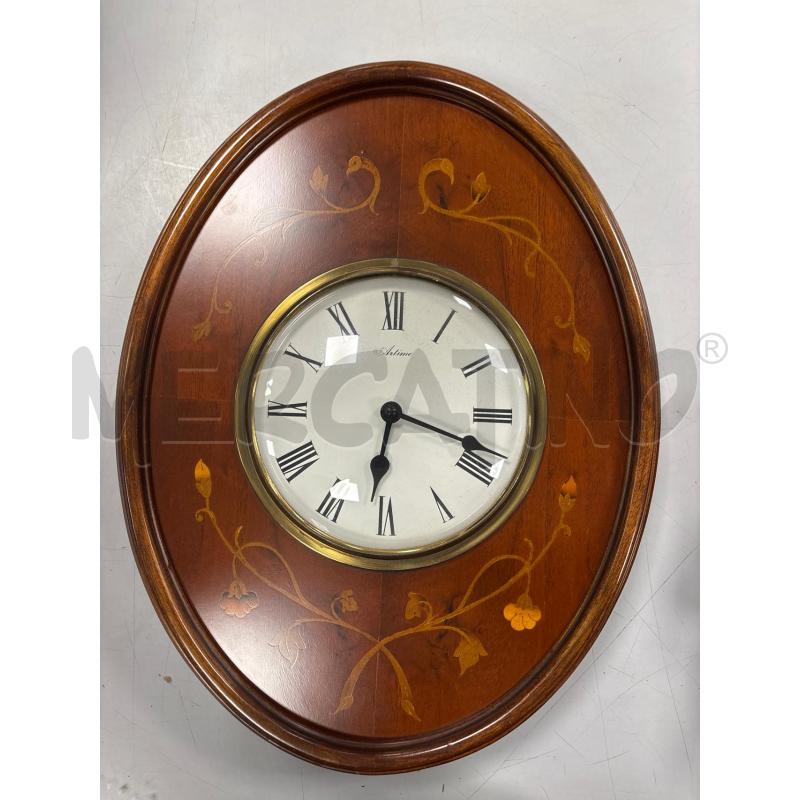 OROLOGIO CASSA LEGNO INTARSIATA ARTIME | Mercatino dell'Usato Rivarolo canavese 1