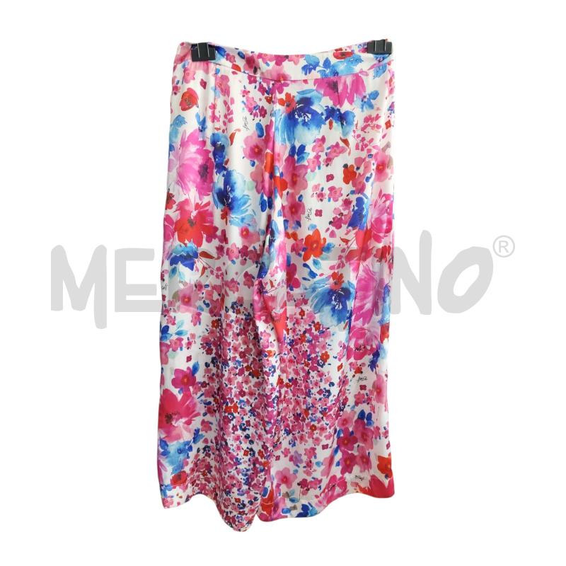 PANTALONE D LIU JO BNC FIORI ROSA BLU | Mercatino dell'Usato Rivarolo canavese 1