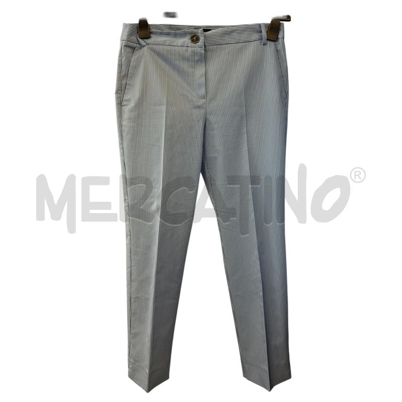 PANTALONE D MARELLA CELESTE RIGHE BNC  | Mercatino dell'Usato Rivarolo canavese 1