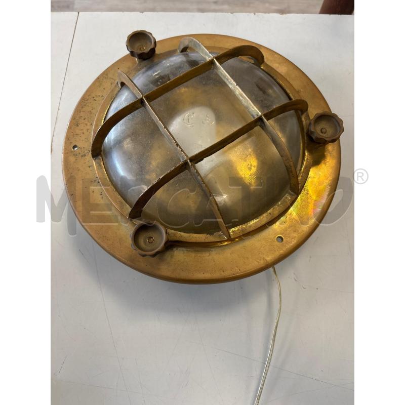 PLAFONIERA NAUTICA IN OTTONE | Mercatino dell'Usato Rivarolo canavese 1