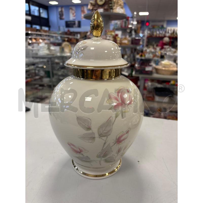 POTICHE VASO BAVARIA FIORI ROSA | Mercatino dell'Usato Rivarolo canavese 1