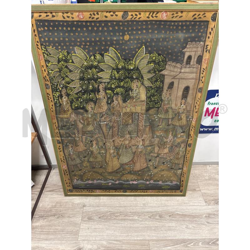 QUADRO BATIK CORNICE VERDE | Mercatino dell'Usato Rivarolo canavese 1