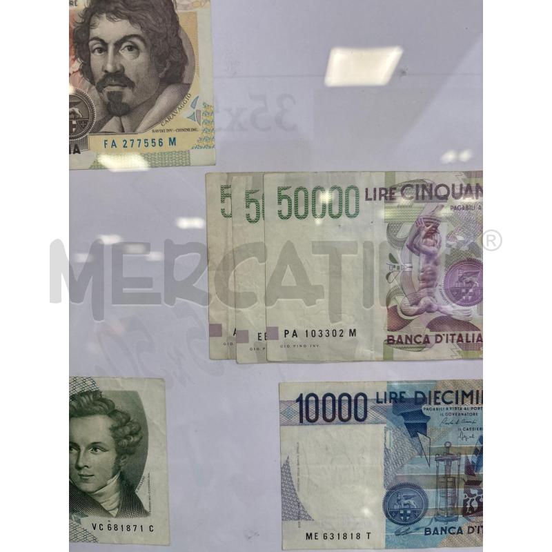 QUADRO CORNICE DORATA CARTAMONETA LIRE | Mercatino dell'Usato Rivarolo canavese 2
