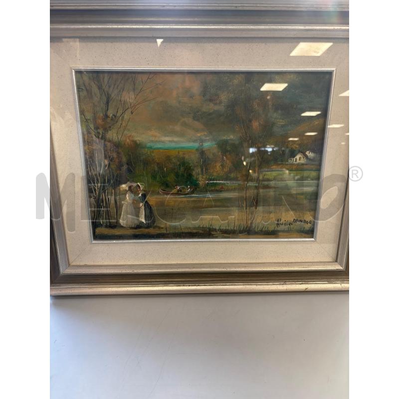 QUADRO OLIO SU TAVOLO DECALAGE 1979 | Mercatino dell'Usato Rivarolo canavese 1
