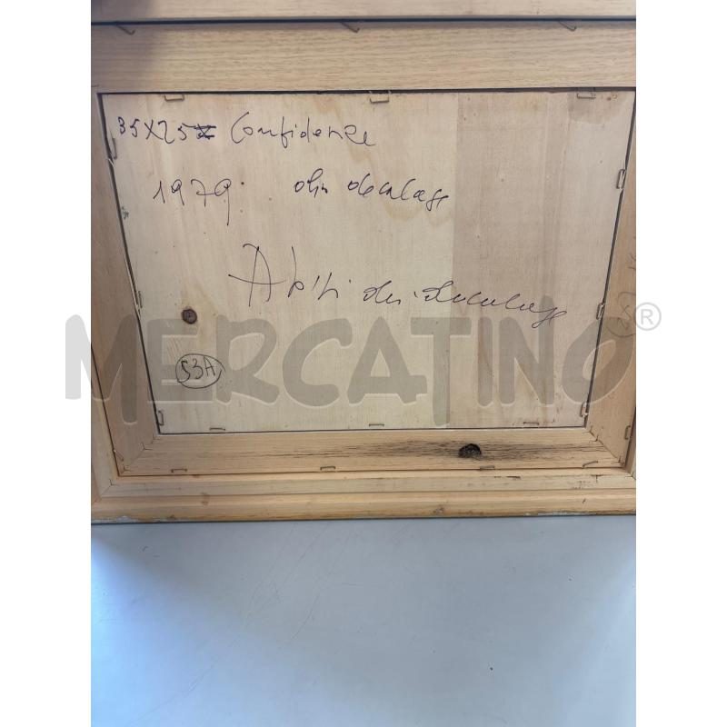 QUADRO OLIO SU TAVOLO DECALAGE 1979 | Mercatino dell'Usato Rivarolo canavese 2
