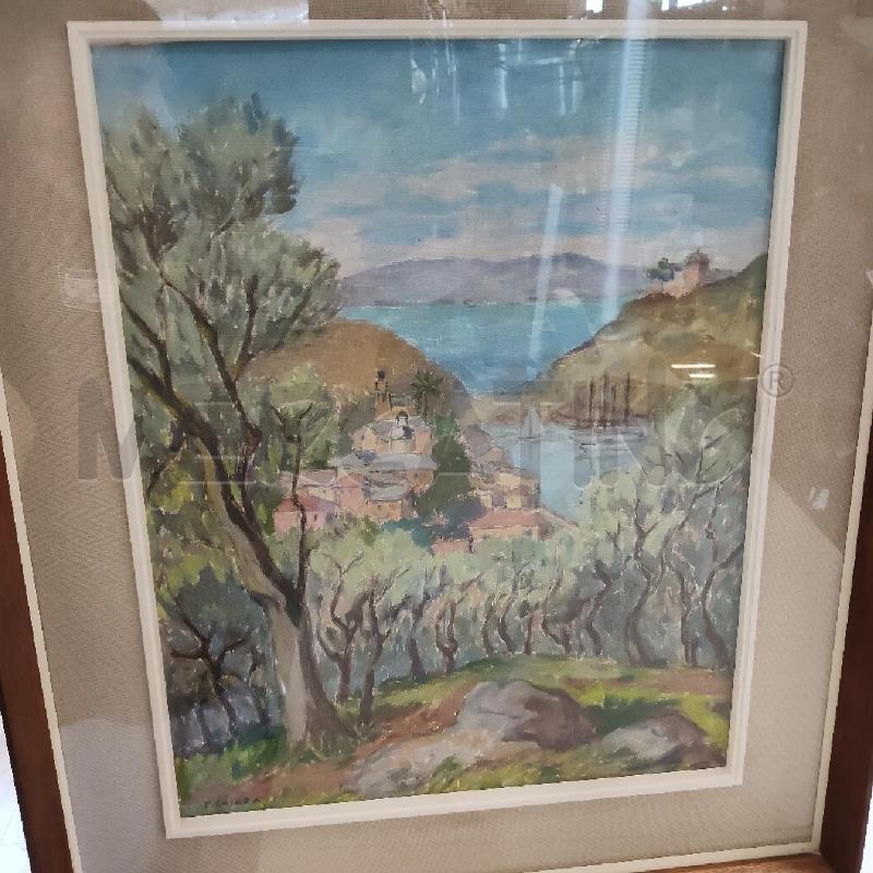 QUADRO OLIO SU TELA 50X40 FEDERICO CHIARA PAESAGGIO  | Mercatino dell'Usato Rivarolo canavese 1